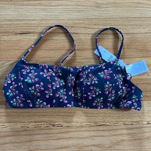 J. Crew Topstitched Scoop-neck Bikini Top Twilight Berry